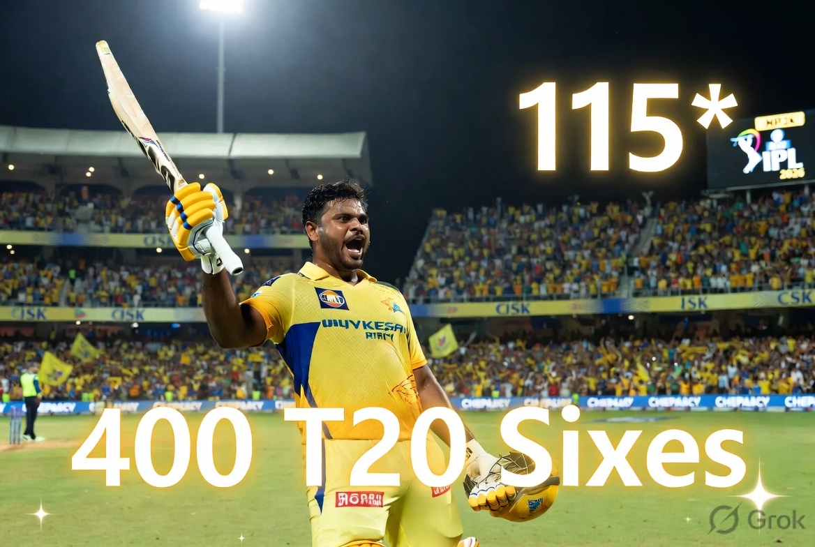 Image related to CSK vs DC IPL 2026: Samson Century Powers CSK First Win